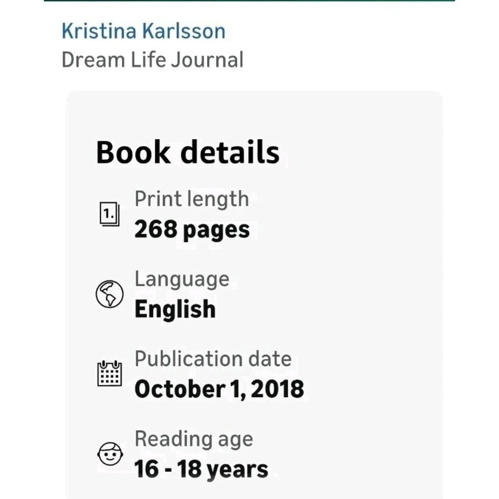 Your Dream Life Journal by Kristina Karlsson Workbook Exercises NEW SEALED
